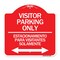 Signmission Bilingual Reserved Parking Visitor Parking Only Estacionamiento Para Visitantes, A-DES-RW-1818-24304 A-DES-RW-1818-24304 - alternate 1